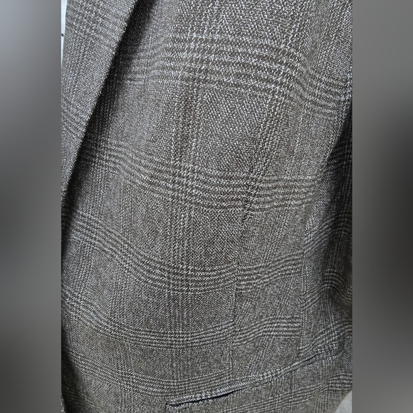 KENSIE Rebekah Textured Plaid Women's Blazer Jacket Plus Size 1X Olive & Blk NWT - Picture 4 of 16